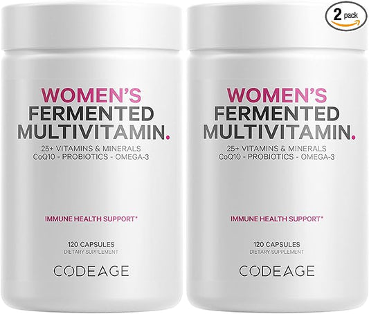 Codeage Women’s Daily Multivitamin, 25+ Vitamins 3, Zinc 2 Pack