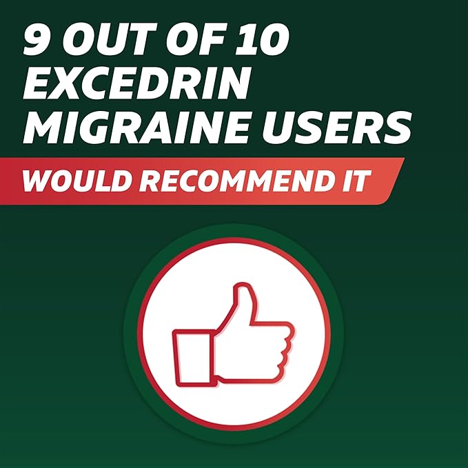 Excedrin Migraine Relief Caplets to Alleviate 200 Count
