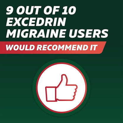 Excedrin Migraine Relief Caplets to Alleviate 200 Count