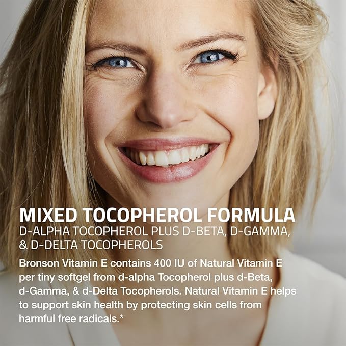 Bronson Natural Vitamin E Complex 400 250 Softgels