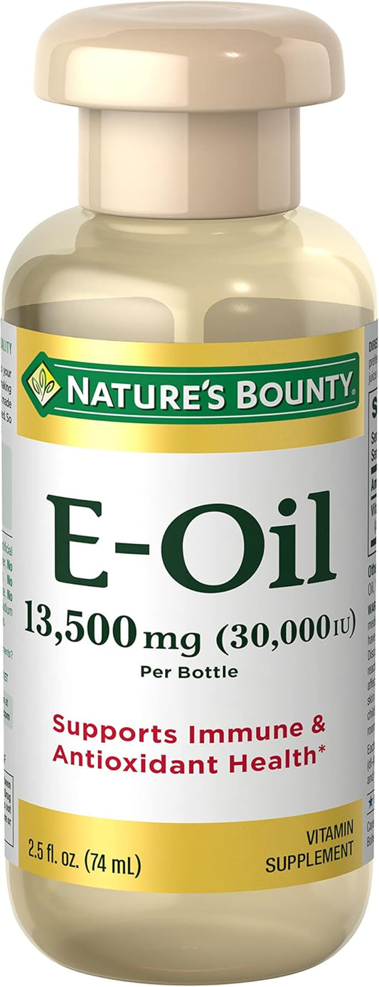 Nature’s Bounty Vitamin E Oil, Supports 30,000IU Vitamin 2.5 fl