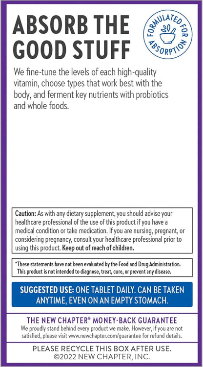 New Chapter Vitamin B Complex – B12 + B6 + 90 ct