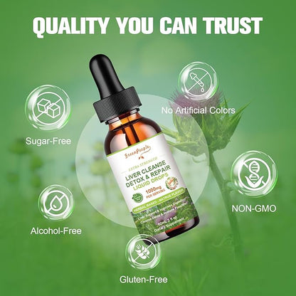 Liver Cleanse Detox & Repair Liquid 2Fl Oz 60 Days (1 Pack)