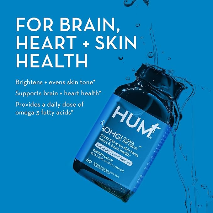 HUM OMG! Omega The Great 3 Fish (60 Softgels)