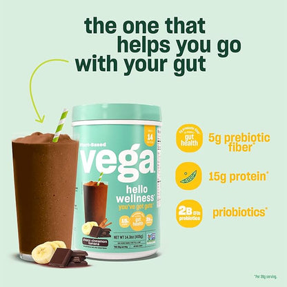 Vega Hello Wellness You’ve Got Guts 5g Prebiotic 0g Added 14.3 oz