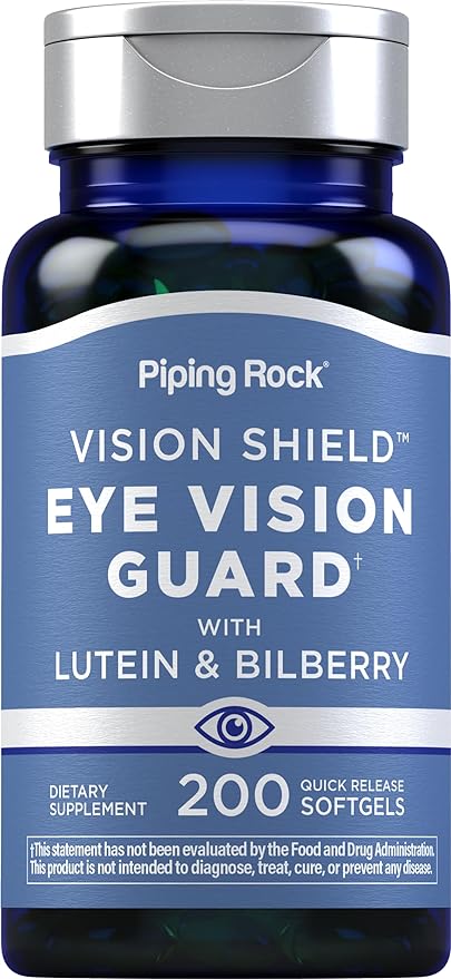 Piping Rock Lutein and Zeaxanthin Supplements 200 Softgels