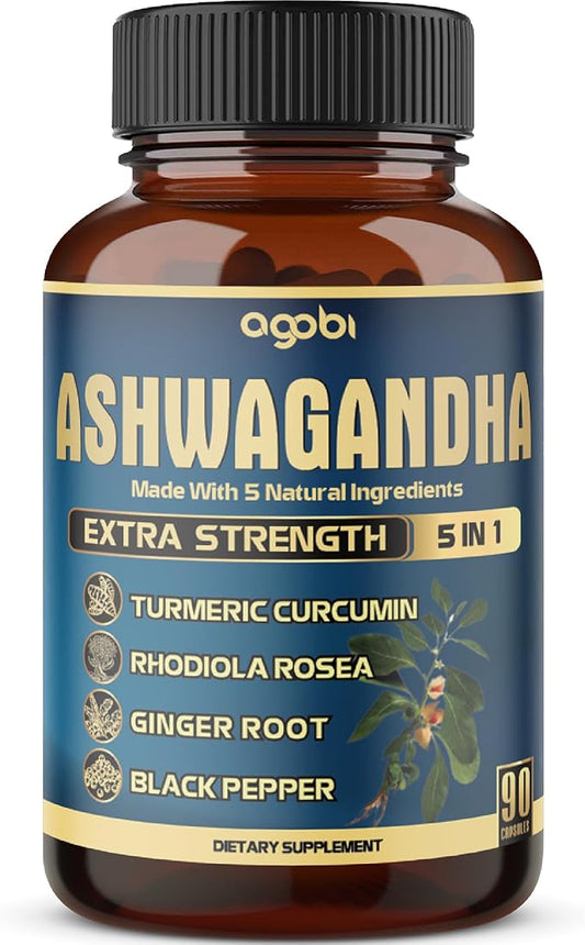 Ashwagandha Extract Capsule 5in1 Blended 90 Capsules 3 Months
