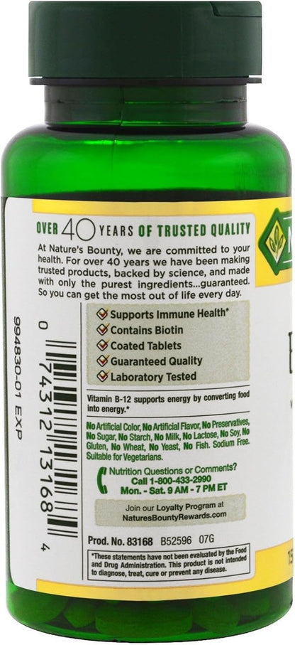 Nature's Bounty B-Complex with Folic Acid 150 Each 1)