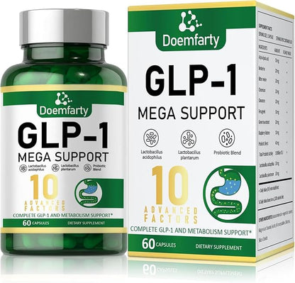 GLP-1 Probiotic | GLP-1 Supplement, GLP-Activate with 10 Billion CFU Multi-Strain Probiotics + Prebiotics, Naturally GLP 1 Production, GLP-1 Probiotic for Men & Women, 60 GLP-1 Capsule (1pcs)wsss、