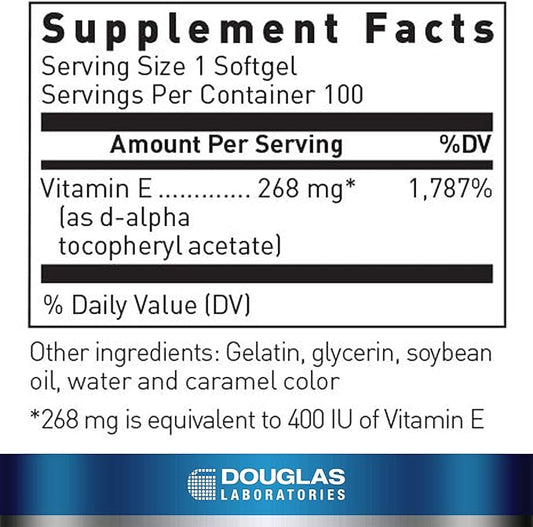 Douglas Laboratories E-400 100 Capsules