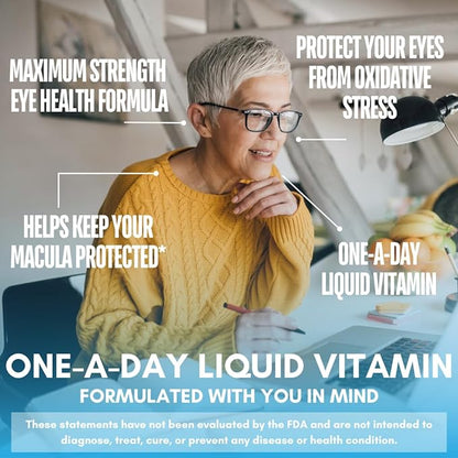 Liquid 20/20 Vision w/20mg Lutein, 4mg Zeaxanthin, 4mg Astaxanthin 32 Serv, 32oz