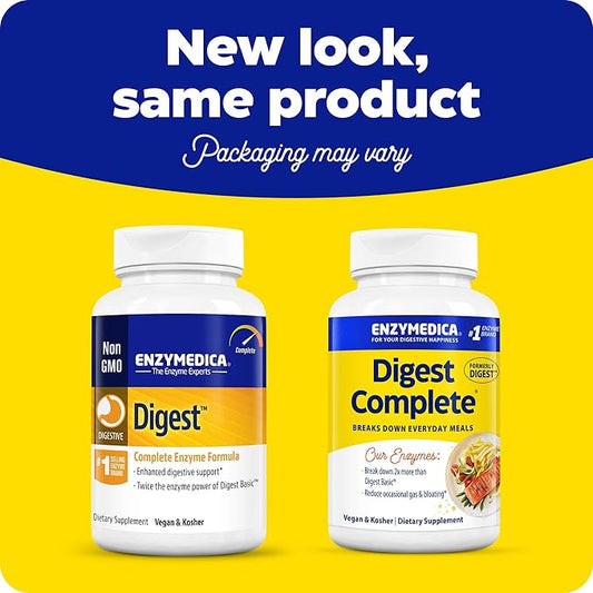Enzymedica Digest, Full-Range, Everyday Digestive Enzymes, 90 Count