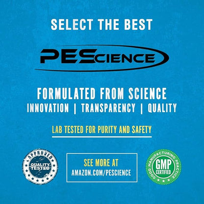 PEScience High Volume Nitric Oxide Booster Pump Pre Workout Powder, Sour Peach Candy, 36 Scoops, Caffeine Free