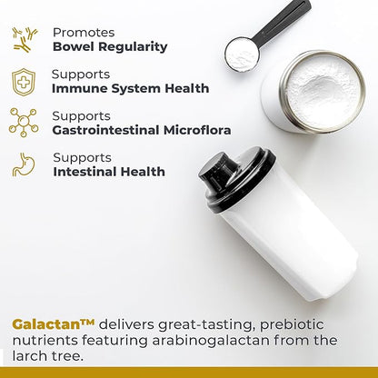 Premier Research Labs Galactan - Larch Arabinogalactan Powder for Men & Women, Prebiotic Fiber Powder for Healthy Gut Microbiome, Larch Tree Extract, Calcium - 8 oz