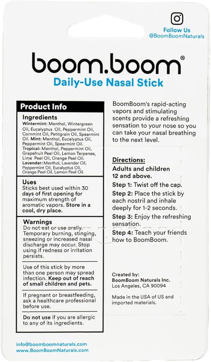 BoomBoom Nasal Stick (4 Pack)