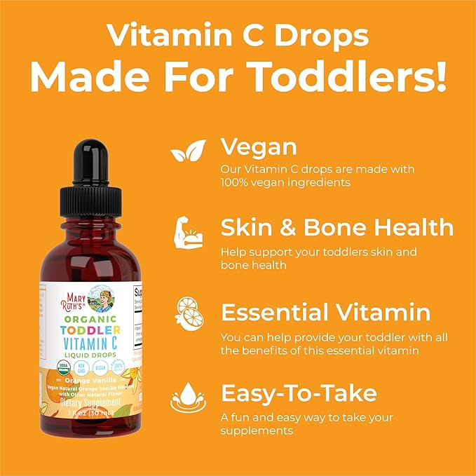 MaryRuth Organics Toddler Vitamin C Drops 1-3 Years 30 Servings