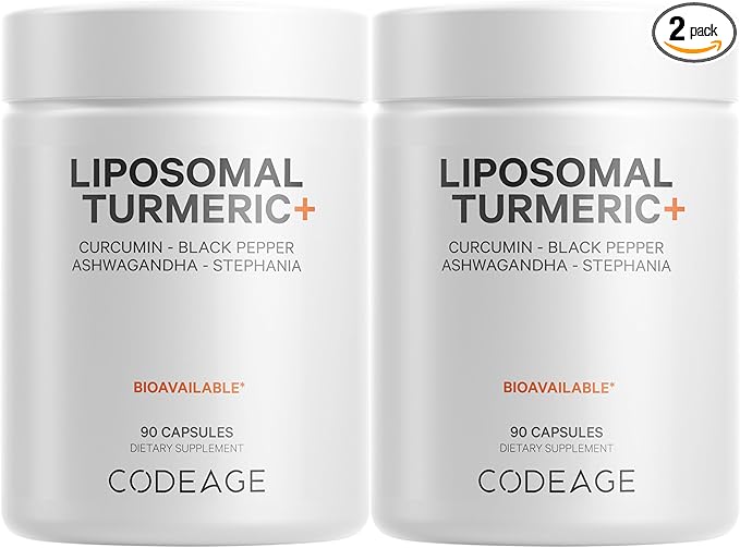 Codeage Organic Turmeric Supplement 95% Curcumin 2 Pack
