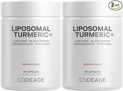 Codeage Organic Turmeric Supplement 95% Curcumin 2 Pack