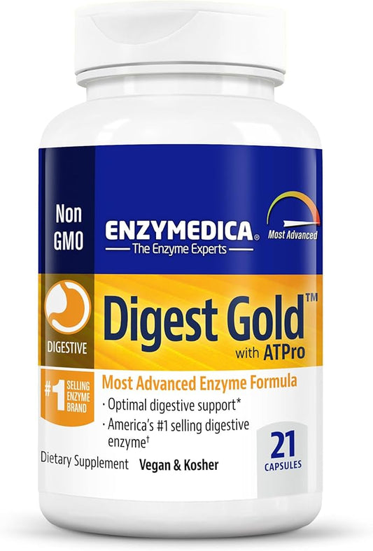 Enzymedica Digest Gold + ATPro, Maximum 14 Key 21 Capsules