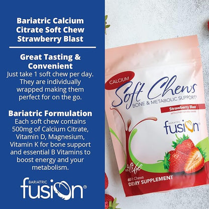 Bariatric Fusion Calcium Citrate & Energy 60 Count