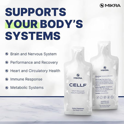 CELLF™ 2.0 Cellular Performance Supplement 30 Day CoQ10 PQQ 10ml Each