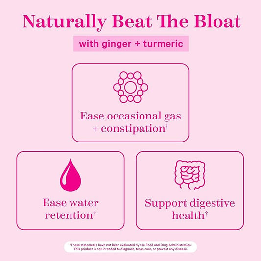 Pink Stork Bloat Gummies 60 Spiced