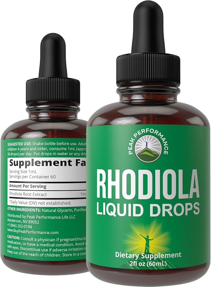 Rhodiola Rosea Liquid Drops Supplement