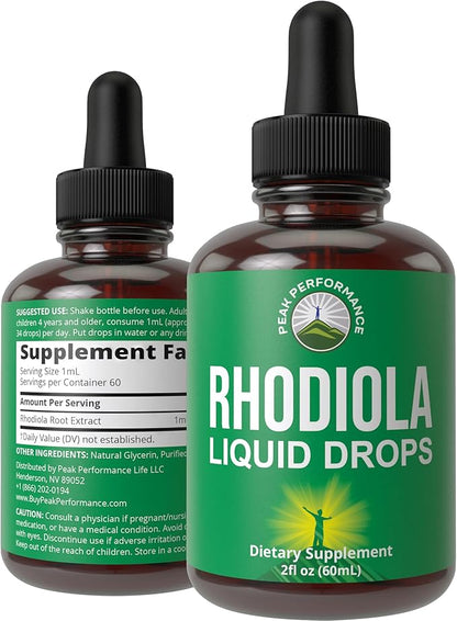 Rhodiola Rosea Liquid Drops Supplement