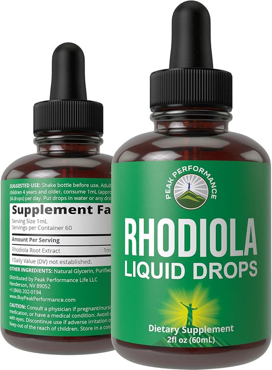 Rhodiola Rosea Liquid Drops Supplement
