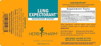 Herb Pharm Lung Expectorant Liquid Herbal 4 Ounce