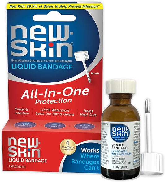 New-Skin Liquid Bandage, Waterproof for Scrapes 1 Ounce