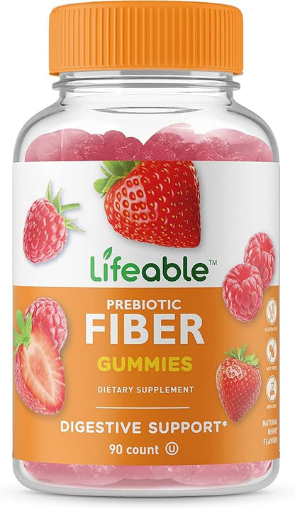 Lifeable Prebiotic Fiber Supplement Gummies 5g 90 Gummies 45 Doses