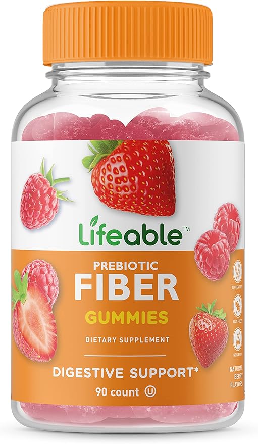 Lifeable Prebiotic Fiber Supplement Gummies 5g 90 Gummies 45 Doses