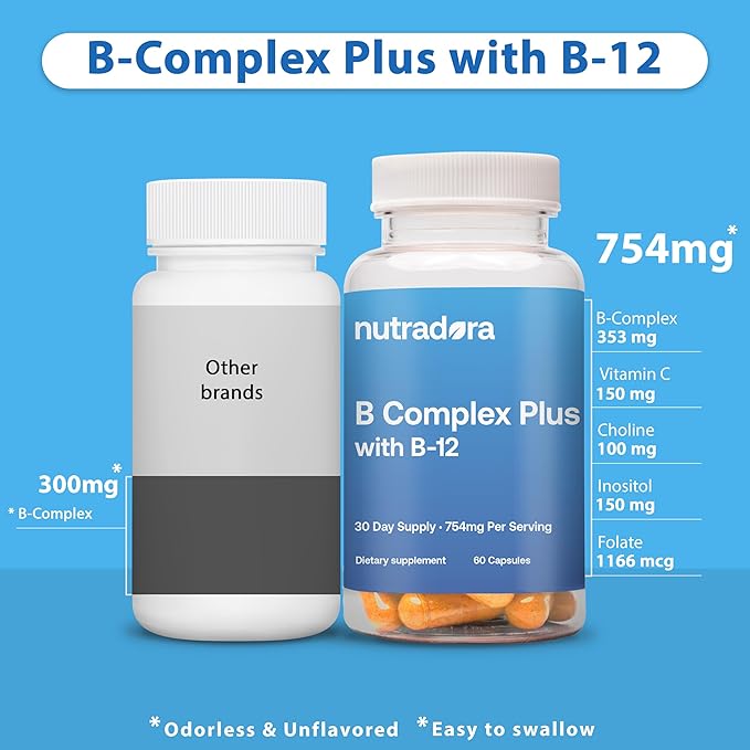 Vitamin B Complex with Vitamin C 11-in-1 B-Complex 60 Vegetarian