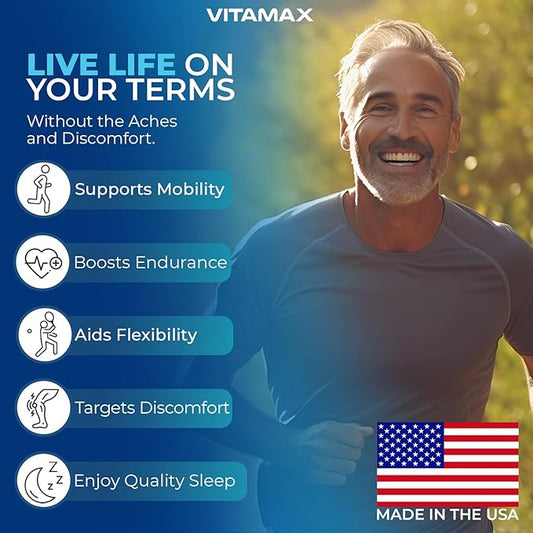 Vitamax Glucosamine MSM Turmeric ALCAR Boswellia 120ct