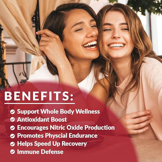 Beet Root Gummies 1000mg, Nitric Oxide Supplement for Men Women | Organic Beet Gummy with Grape Seed, Pomegranate, Black Pepper, Vitamin C, B12 (2-Pack)