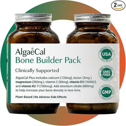 AlgaeCal - Bone Builder Pack K2 (100mg), (100mg), D3 D3 (1600 (1600 IU), 16 nutrients