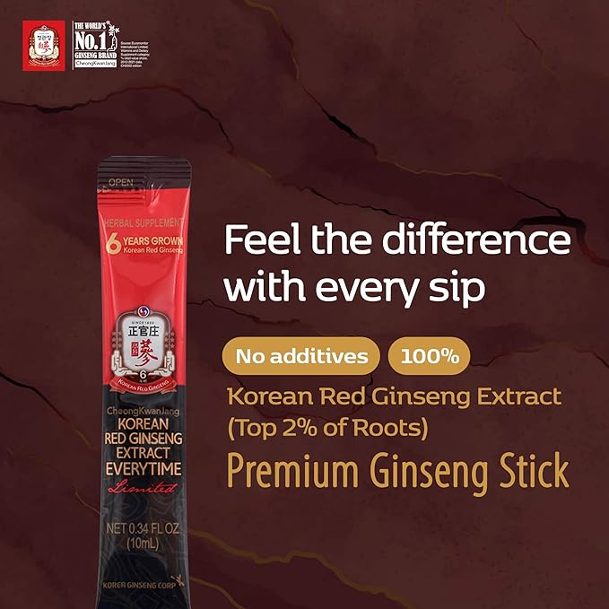 Korean Red Ginseng Everytime Limited 3000mg -30 Sticks
