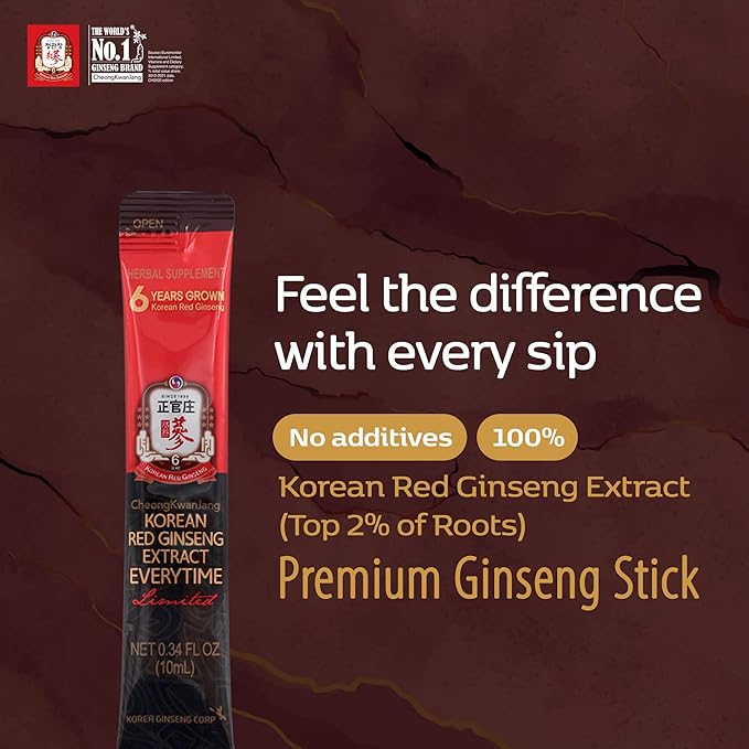 Korean Red Ginseng Everytime Limited 3000mg -30 Sticks