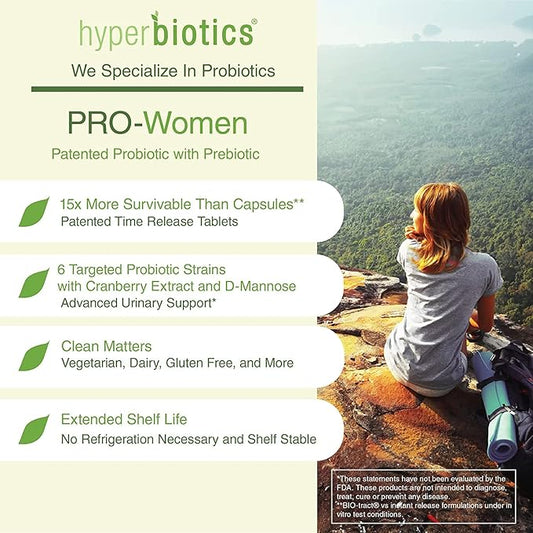 Hyperbiotics Pro Probiotics for Women 60 Count