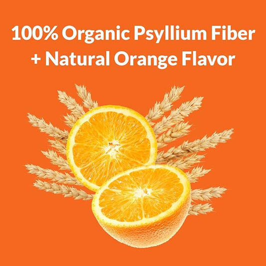 Organic Psyllium Fiber Powder, USDA Organic 72 Servings