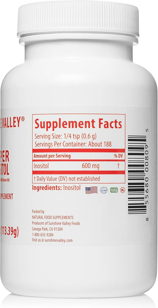 Super Inositol, Vitamin B8 Powdered Dietary 4 oz