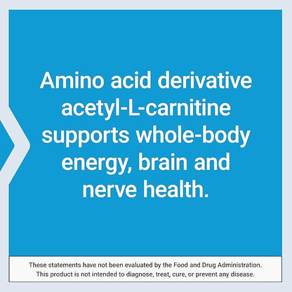 Life Extension Acetyl-L-Carnitine Arginate, Advanced Brain & Nerve Health, Cellular Energy Support, Gluten-Free, Non-GMO, 90 Capsules