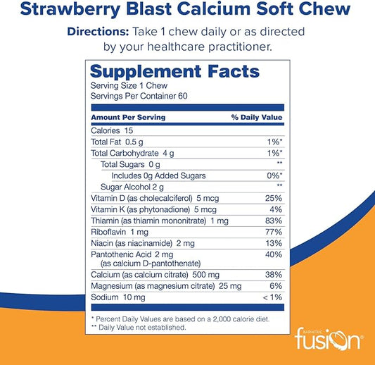 Bariatric Fusion Calcium Citrate & Energy 60 Count