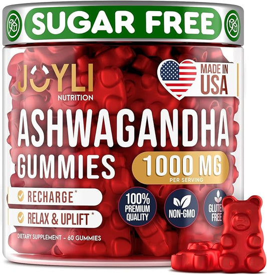 Ashwagandha Gummies for Women & Men 60 Vegan