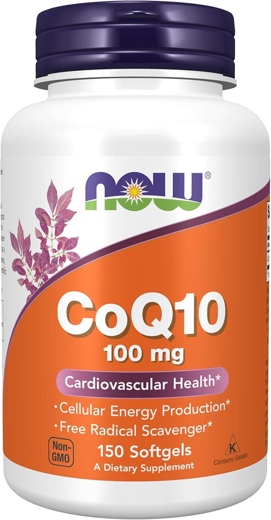 NOW Supplements, CoQ10 (Coenzyme Q10) 100 150 Softgels