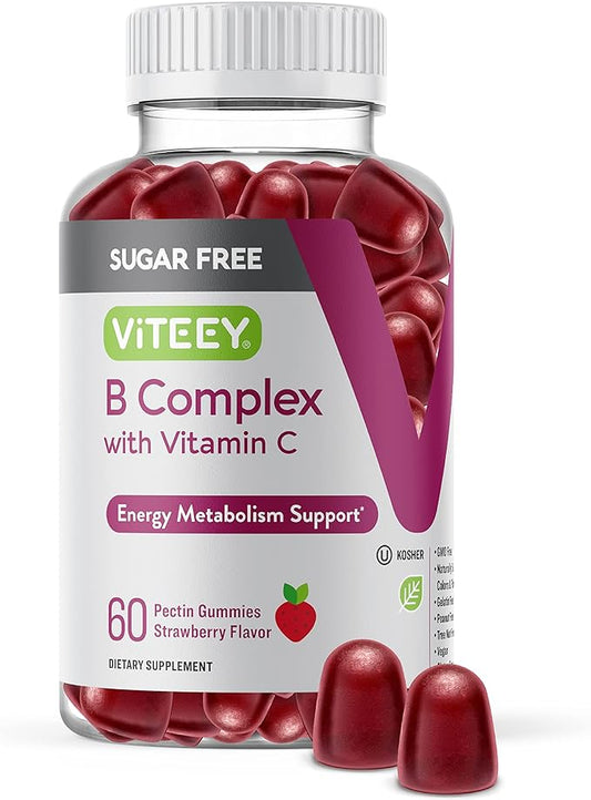 Vitamin B Complex Gummies with Vitamin B6, B12, B12, Folic