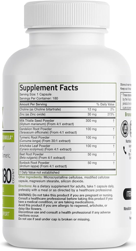 Bronson Liver Detox Advanced Detox & 180 Vegetarian