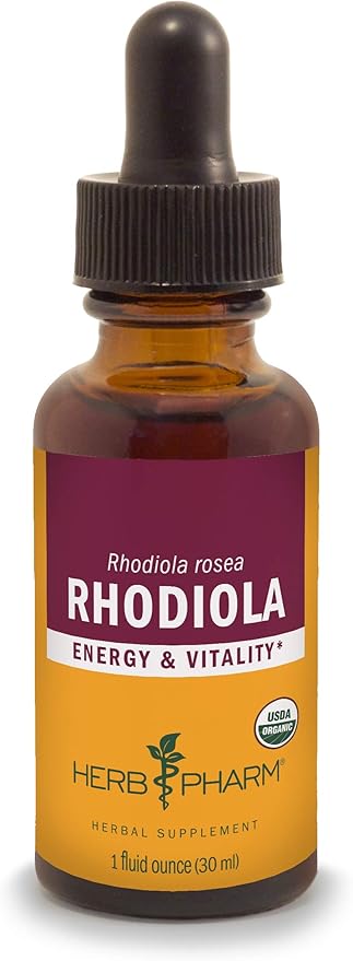 Herb Pharm Certified Organic Rhodiola Root 1 Ounce (090700003555)