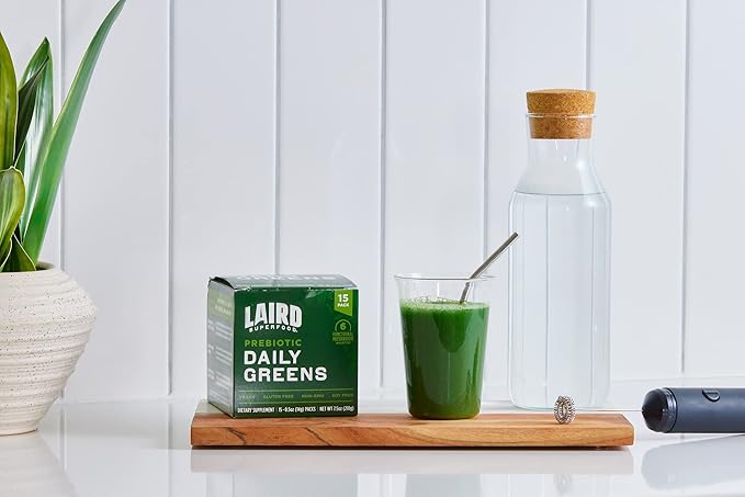 Laird Superfood Prebiotic Daily Greens Powder 15 Single